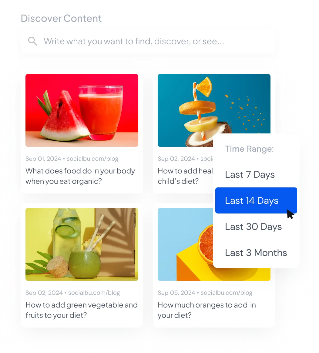 Content with Advanced Filtering